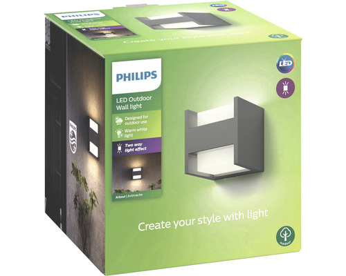 Verpackung einer Philips LED Außenwandleuchte