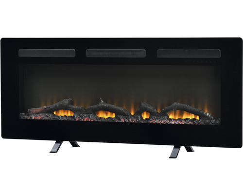 Elektrischer Kamin mit simulierten Holzscheiten und Flammeneffekt