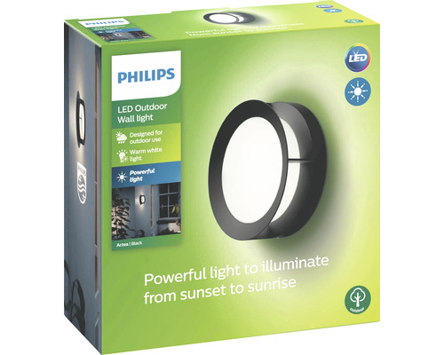Philips LED Außenwandleuchte in Produktverpackung