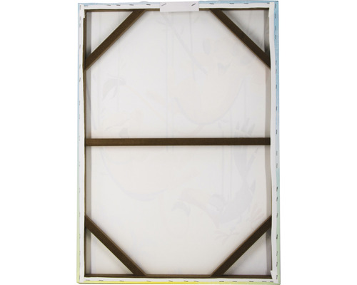 Rückseite einer Leinwand mit Holzrahmen zur Wanddekoration