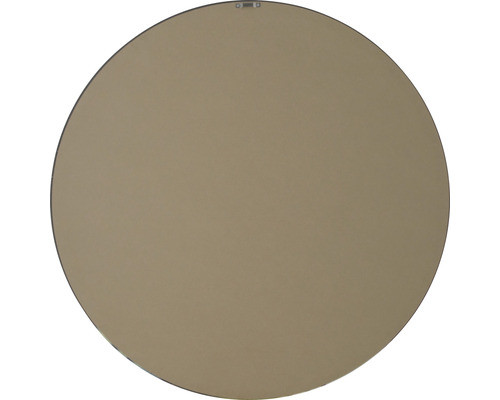 Rückseite eines runden Spiegels mit Aufhängung