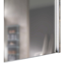 Badmöbel-Set Marlin 3040 Frontfarbe weiß hochglanz 3-teilig mit Mineralmarmor-Waschtisch granit weiß BxHxT 92,4 x 198,2 x 48 cm mit Spiegel-thumb-6
