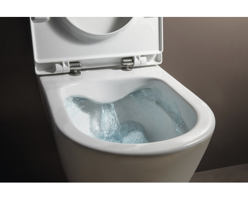 Wand-WC mit Wasserspülung