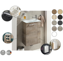 Waschtischunterschrank FACKELMANN Small Bathroom Collection BxHxT 44 x 60 cm x 24,3 cm Frontfarbe weiß hochglanz asteiche-thumb-3 Waschtischunterschrank FACKELMANN Small Bathroom Collection BxHxT 44 x 60 cm x 24,3 cm Frontfarbe weiß hochglanz asteiche-thumb-3