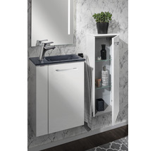 Waschtischunterschrank FACKELMANN Small Bathroom Collection BxHxT 44 x 60 cm x 24,3 cm Frontfarbe weiß hochglanz 86025