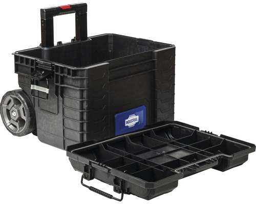 Werkzeugkiste mit Rollen und herausnehmbarem Einsatz