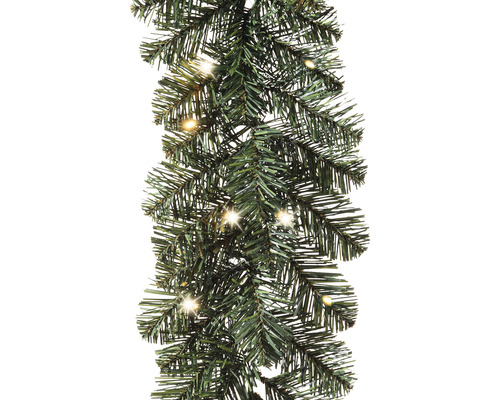 Künstliche Tannengirlande mit Lichtern für die Weihnachtsdekoration