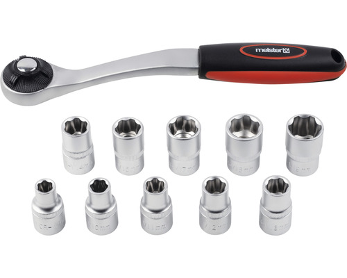 Steckschlüssel-Satz mit Knarre der Marke Meister