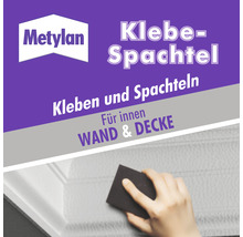 Metyelan Logo. Klebespachtel zum Kleben und Spachteln für Wände und Decken im Innenbereich.