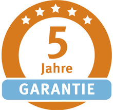 Fünf Jahre Garantie