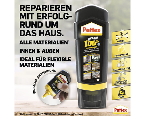 Pattex Repair 100 Prozent Alleskleber für flexible Materialien