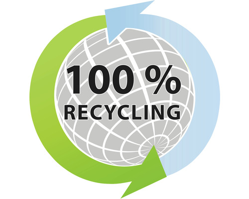 100 Prozent Recycling Symbol