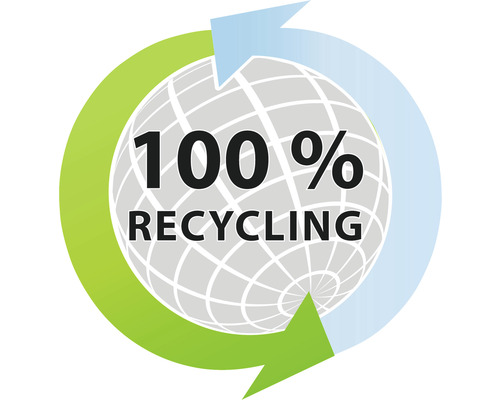Symbol für 100 Prozent Recycling