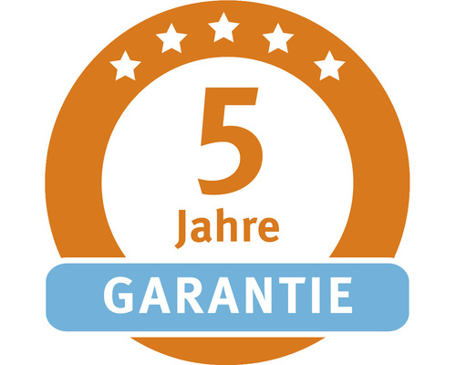Fünf Jahre Garantie Siegel