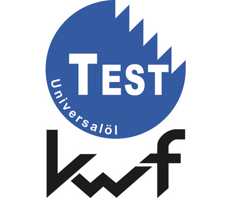 Universalöl Test Siegel mit KWF Logo