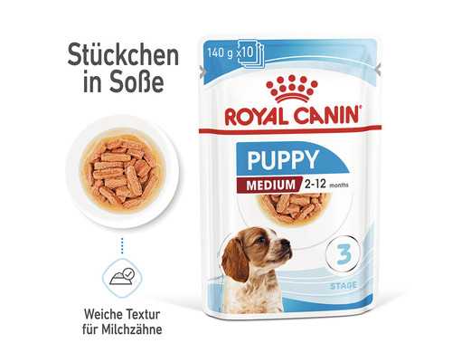 Royal Canin Puppy Medium Hundefutter im Frischebeutel