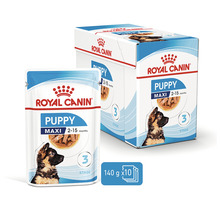Royal Canin Puppy Maxi 2-15 Monate Hundenahrung, 140 Gramm mal 10 Packungen