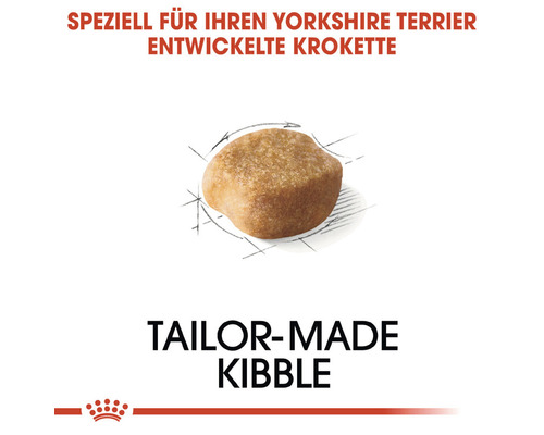 Einzelfutterkrokette für Yorkshire Terrier