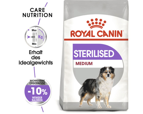 Royal Canin Sterilised Medium Hundefutter Verpackung