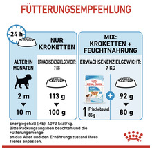 Fütterungsempfehlung für Hundefutter mit Mengenangaben