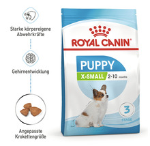 Hundefutter trocken ROYAL CANIN X-Small Puppy Trockenfutter für Welpen sehr kleine Hunderassen 1,5 kg