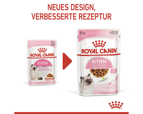 Royal Canin Kitten Katzenfutter im neuen Design mit verbesserter Rezeptur