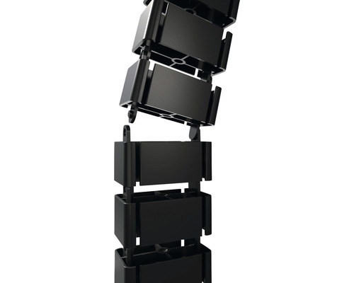 Schwarze Energiekette für Kabelmanagement