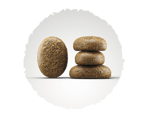 Hundefutter-Kroketten, Einzelaufnahme und gestapelt