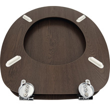Toilettensitz aus Holz mit Befestigung