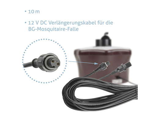 BIOGENTS Verlängerungskabel Für Mückenfalle – 10 M, Typ II, Für BG-Mosquitaire Outdoor-Falle