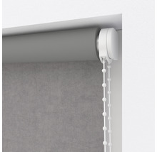 SOLUNA Verdunkelungsrollo F1 grau samt 120x190 cm