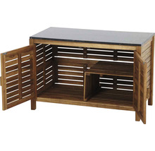 Holz Gartenschrank mit Schranktüren und Ablagefläche