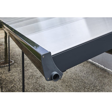 Terrassenüberdachung gutta Bausatz Doppelstegplatten transparent 546 x 306 cm anthrazit