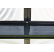 Terrassenüberdachung gutta Bausatz Doppelstegplatten transparent 546 x 306 cm anthrazit