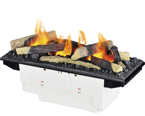 Elektrischer Kamineinsatz mit Holzscheit-Dekoration und Flammeneffekt