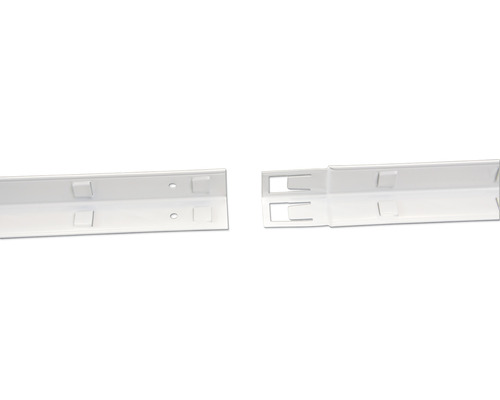 Regalschiene mit Ausstanzungen und Löchern