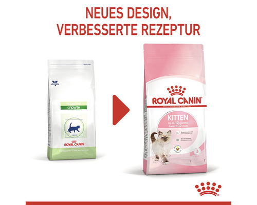 Royal Canin Katzenfutter für Wachstum und Kitten in neuer Rezeptur und Design