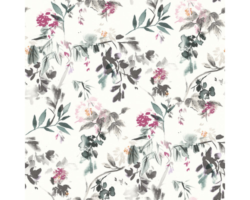 Blumentapete mit floralem Muster für die Wandgestaltung