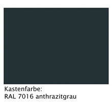 ARON Vorbaurollladen PVC grau 950 x 1665 mm Kasten Aluminium RAL 7016 anthrazitgrau Gurtzug Links-thumb-6