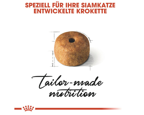 Einzelne Krokette Katzenfutter für Siamkatzen