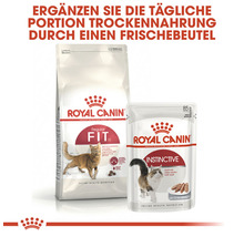 Royal Canin Fit 32 Trockenfutter und Instinctive Feuchtfutter für Katzen