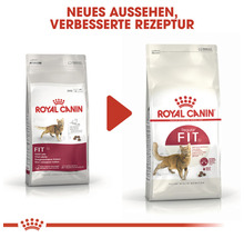 Zwei Packungen Royal Canin Fit 32 Katzenfutter mit neuer Rezeptur