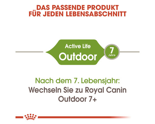 Informationen zu Royal Canin Outdoor Hundefutter für Hunde ab 7 Jahren