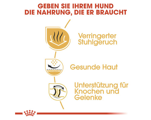 Vorteile von Hundefutter: Reduzierter Stuhlgeruch, gesunde Haut und Unterstützung für Knochen und Gelenke.