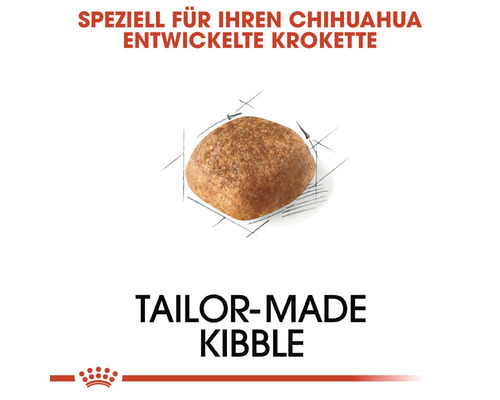 Speziell für Chihuahuas entwickelte Krokette für Hunde