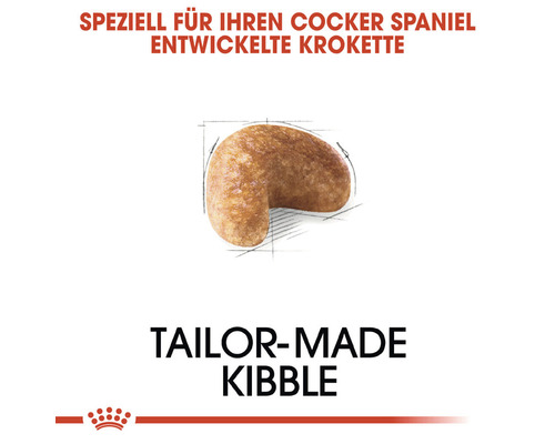 Speziell für Cocker Spaniel entwickelte Krokette