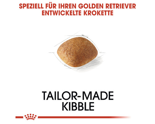Einzelne Krokette für Golden Retriever Hundefutter