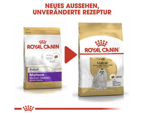 Zwei Packungen Royal Canin Malteser Hundefutter, neue Aufmachung, unveränderte Rezeptur