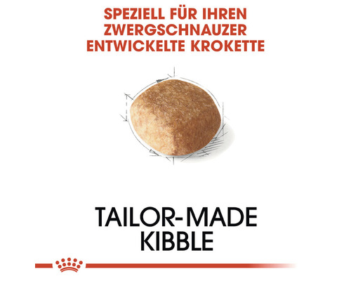 Einzelne Hundekrokette, speziell für Zwergschnauzer entwickelt