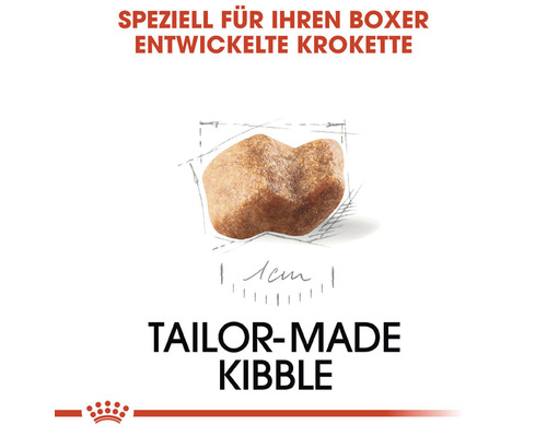 Einzelne Krokette für Boxer Hunde